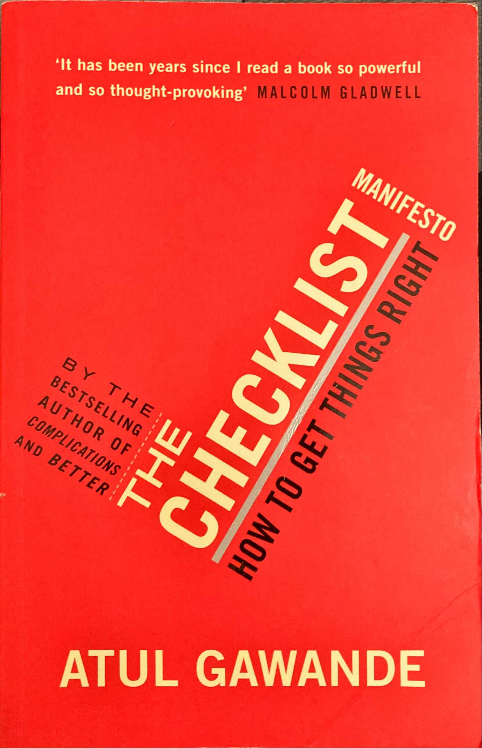 The Checklist Manifesto